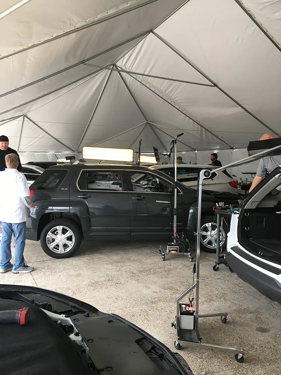 On-site hail damage repair